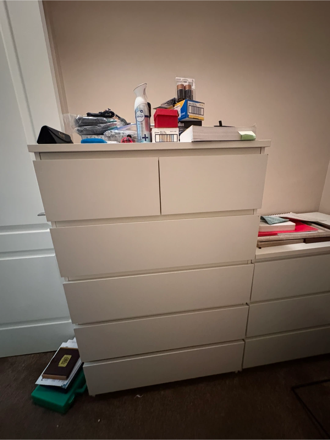 Wood 6 drawers & smaller 3 drawer - photo 2