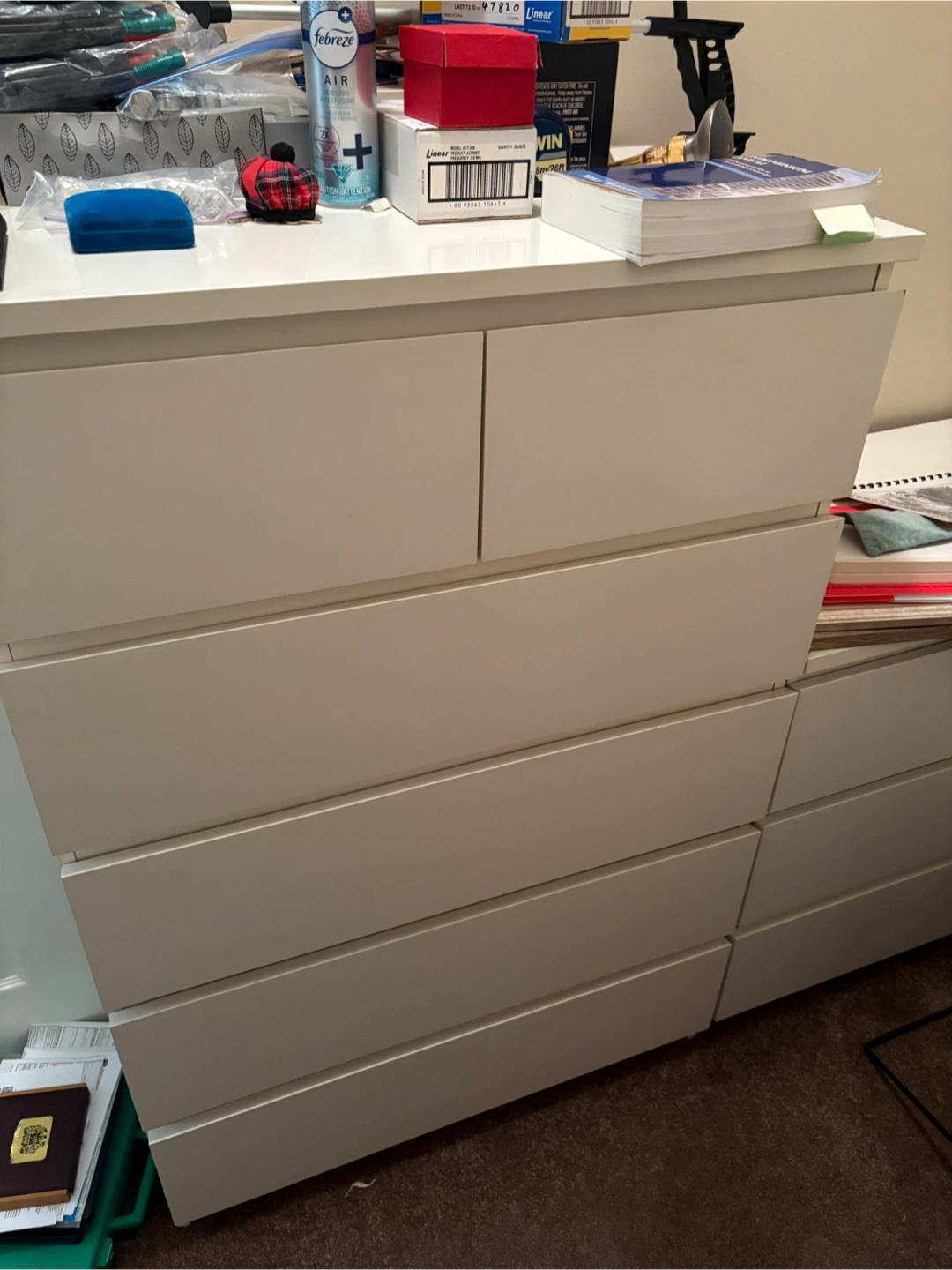 Wood 6 drawers & smaller 3 drawer - photo 3