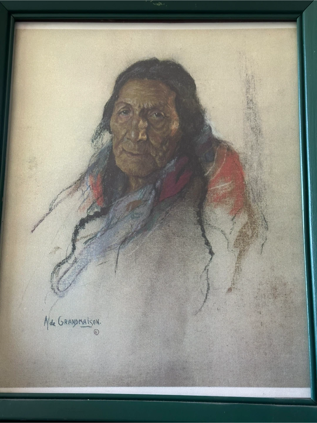 Nicholas de Grandmaison Vintage Indigenous Art Print