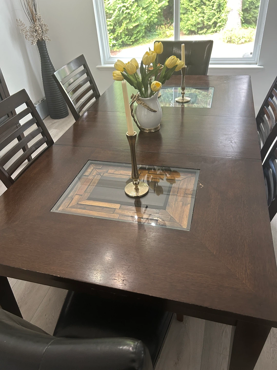 Stunning Extendable 7-Piece Dining Set + Matching Luxury Console - photo 4