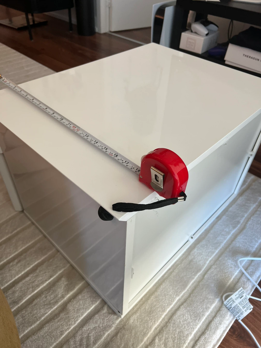 Structube White lacquered 2-Drawer Nightstand/End Table - photo 5