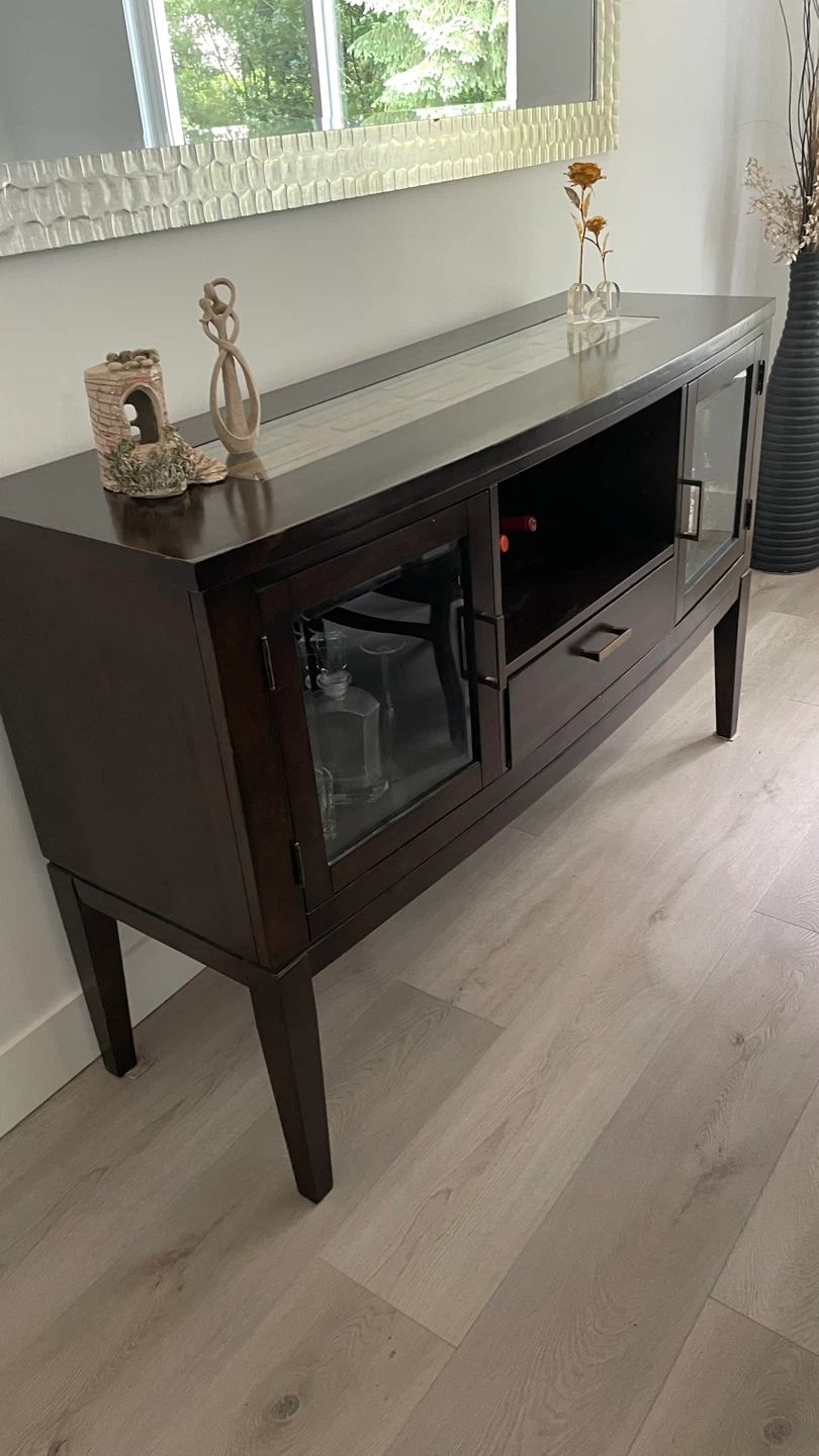 Console with Glass Doors and Wine Rack Console/Buffet/Wine rack - photo 4