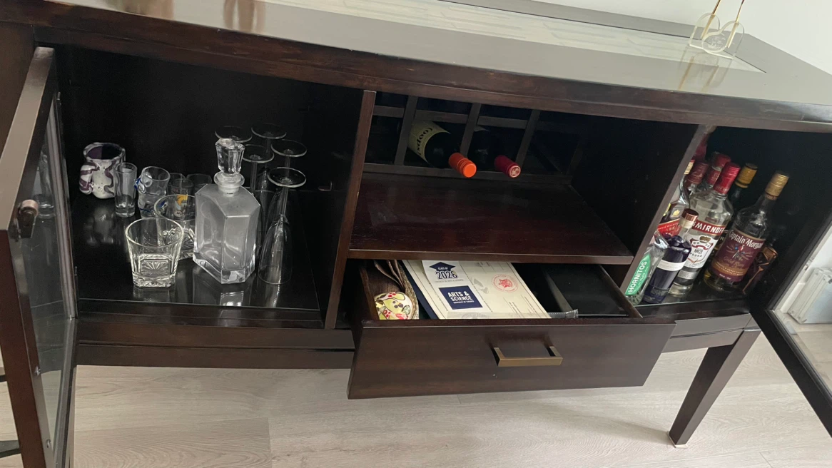 Console with Glass Doors and Wine Rack Console/Buffet/Wine rack - photo 5