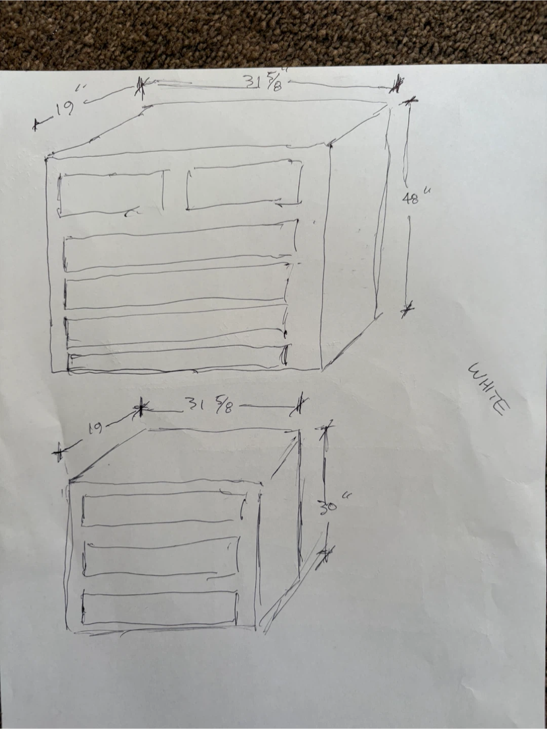 Wood 6 drawers & smaller 3 drawer - photo 5