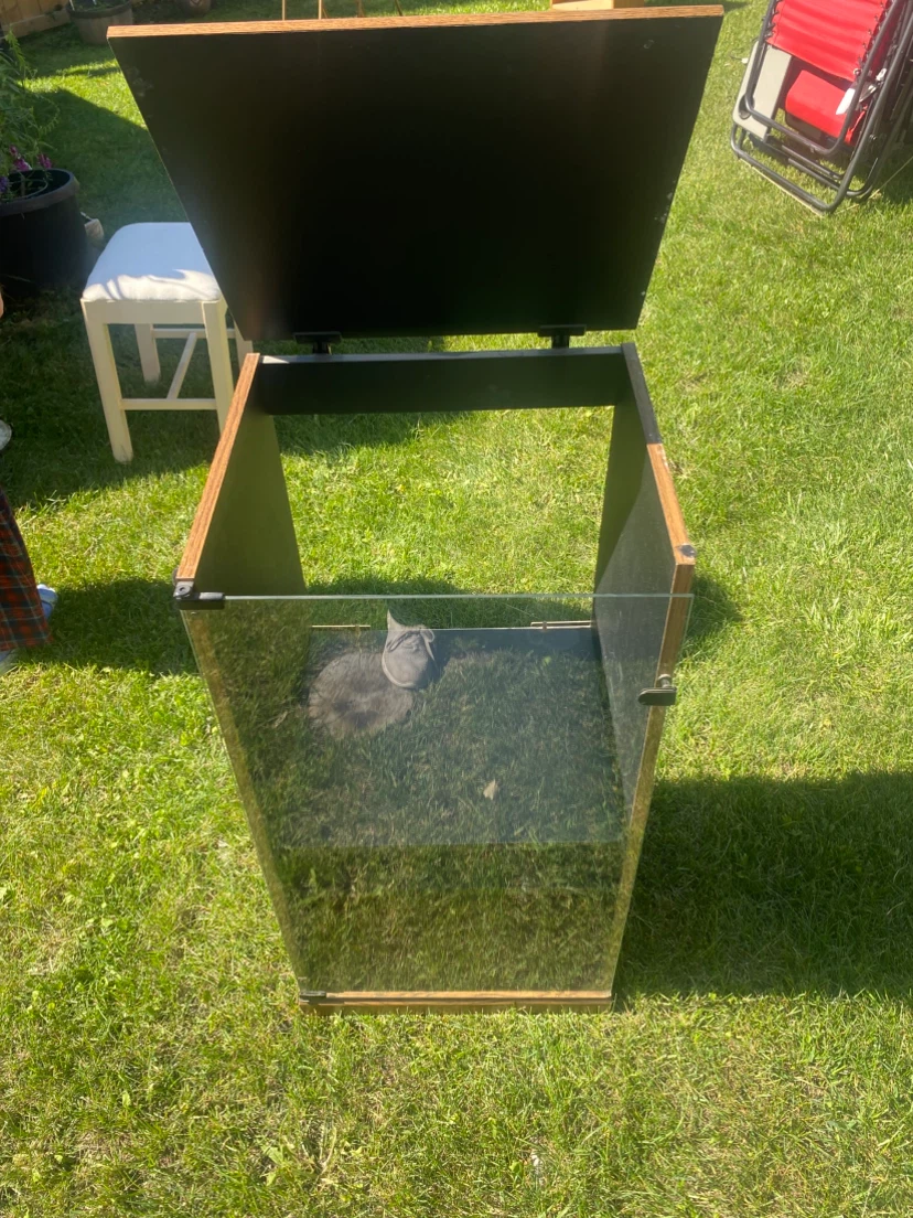 Vintage Wood and Glass Display Stand - photo 4