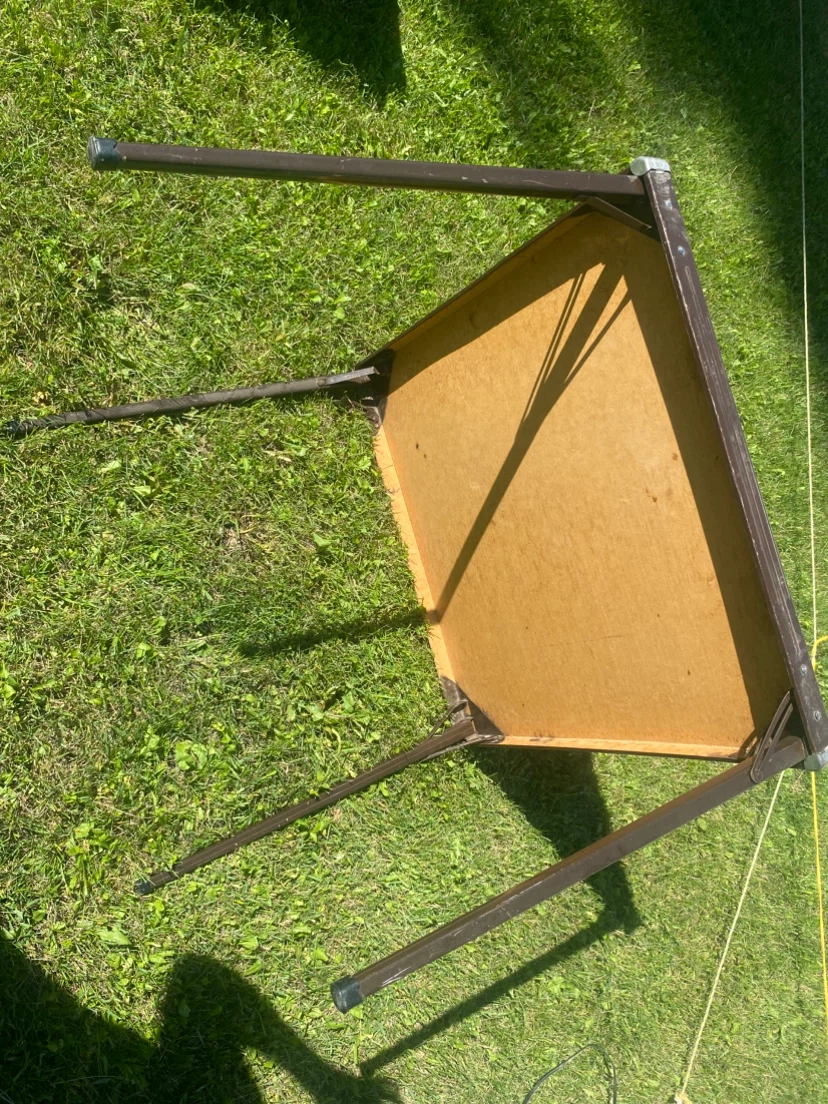 Vintage Green Folding Card Table - photo 2