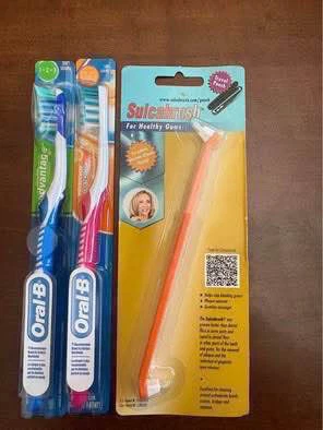 2 Oral-B toothbrushes and Sulcabrush (New) (All Free)