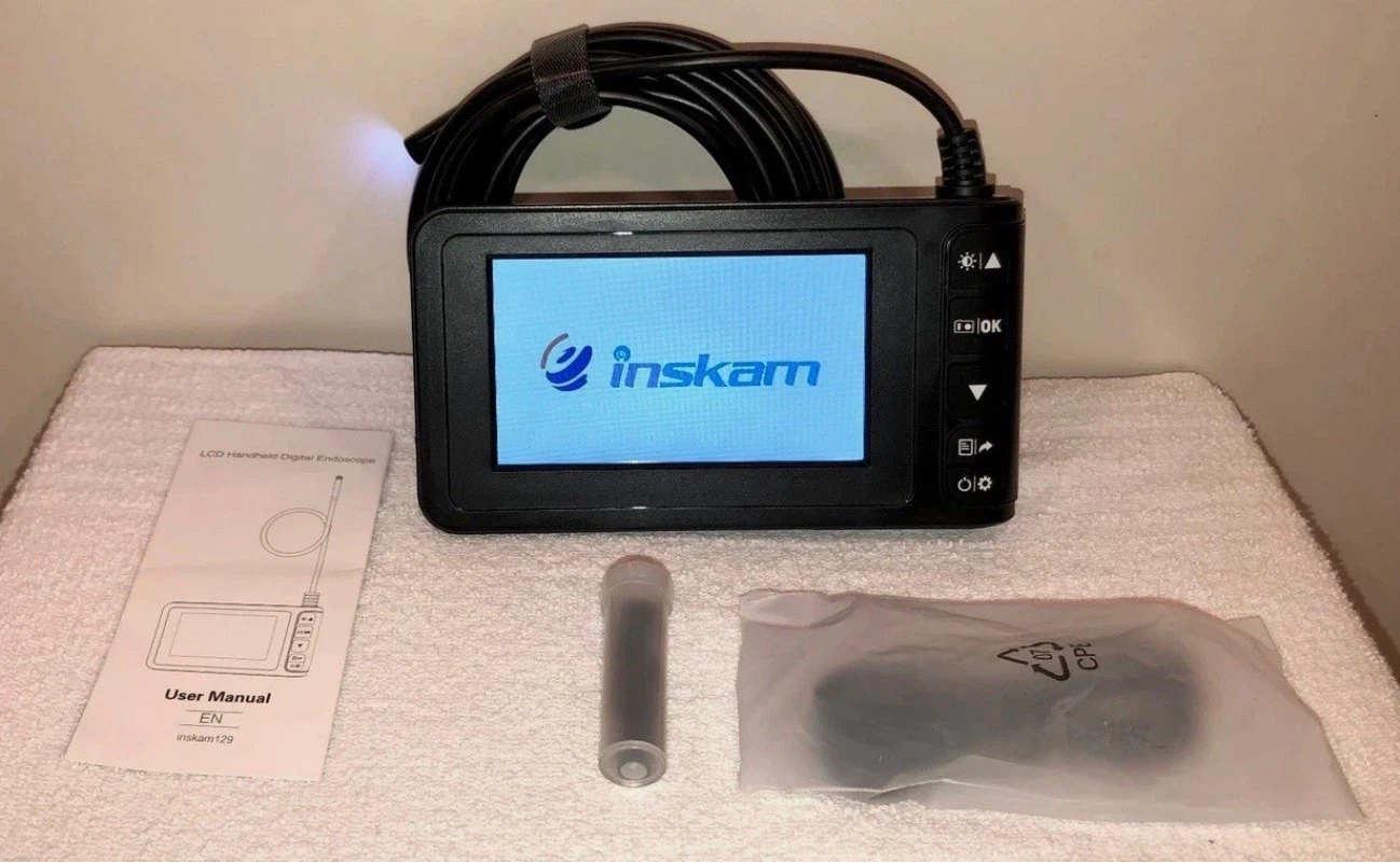 Digital LCD Handheld Color Inspection Endoscope inskam129