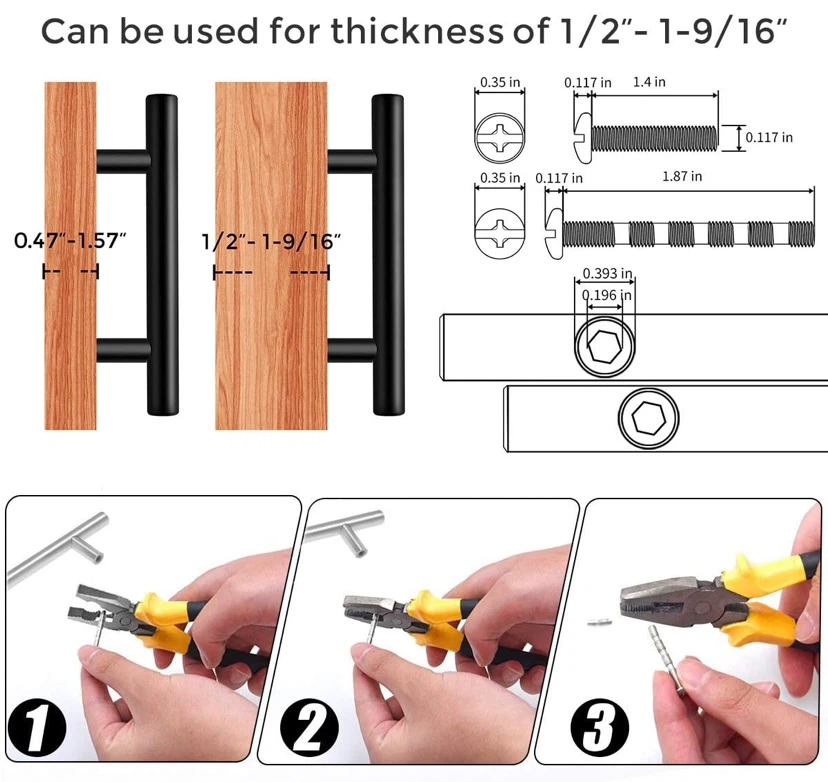 New 30 Pack | 5'' Cabinet Pulls Matte Black Stainless Steel - photo 3
