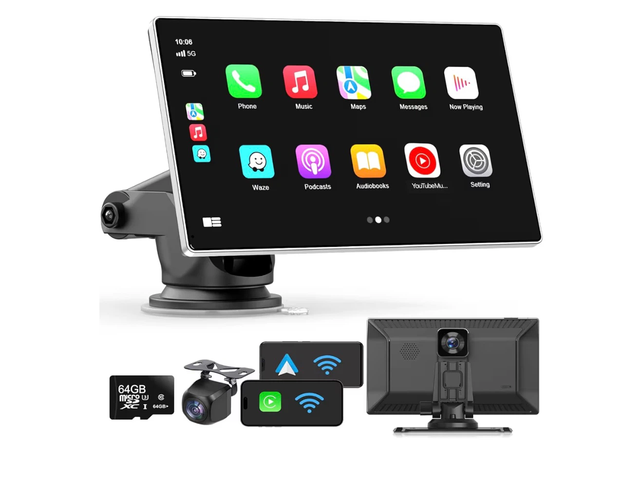 Car GPS Navigation System with Apple CarPlay & Android Auto