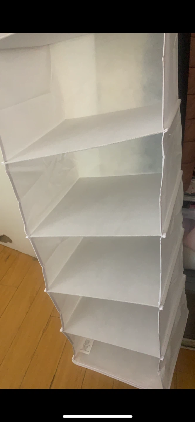 White Hanging Closet Organizer Shelves