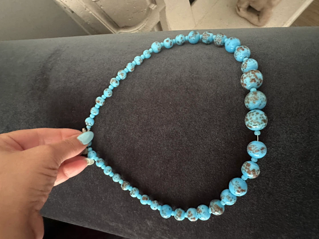 Blue Beaded Necklace