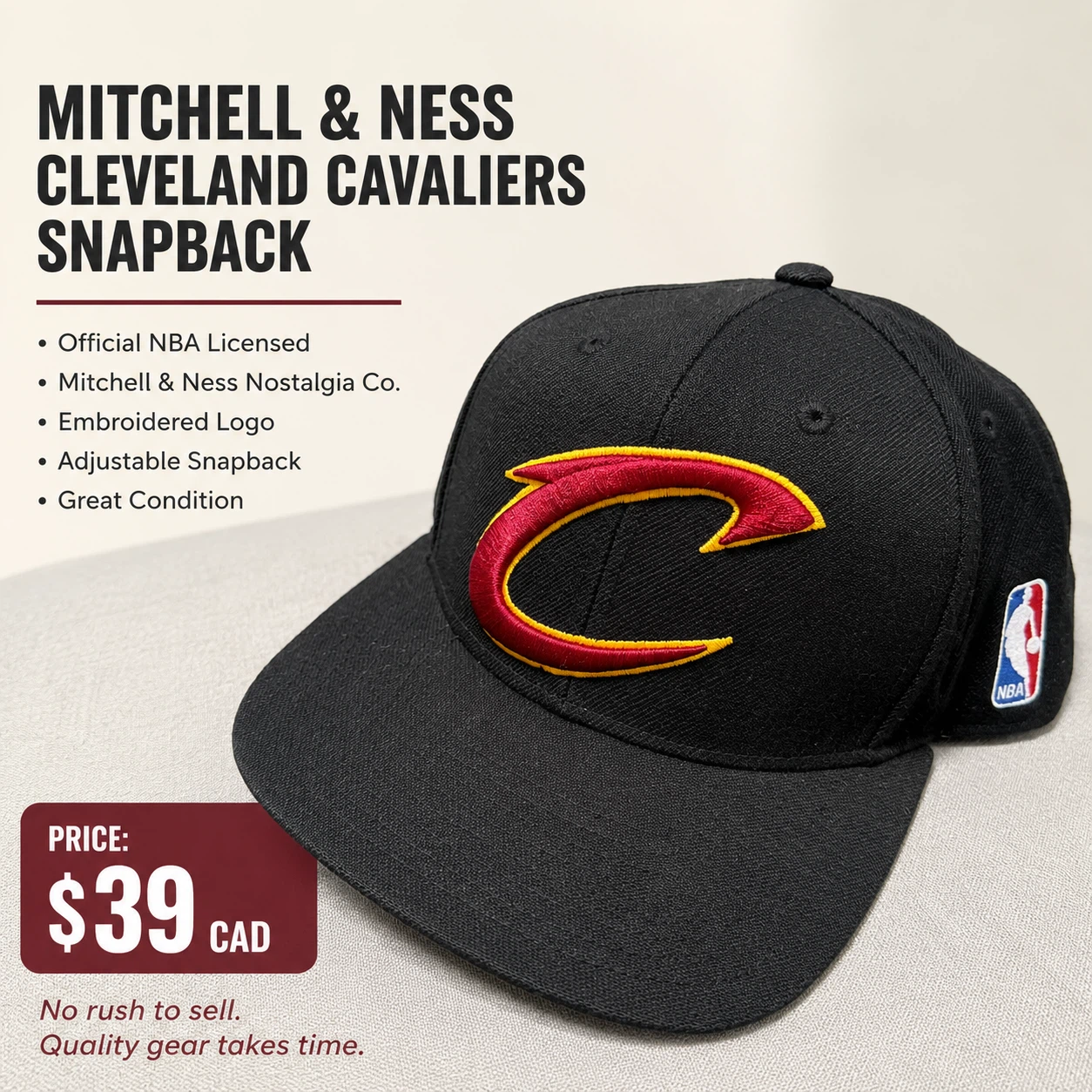 Mitchell & Ness Cleveland Cavaliers Snapback Hat