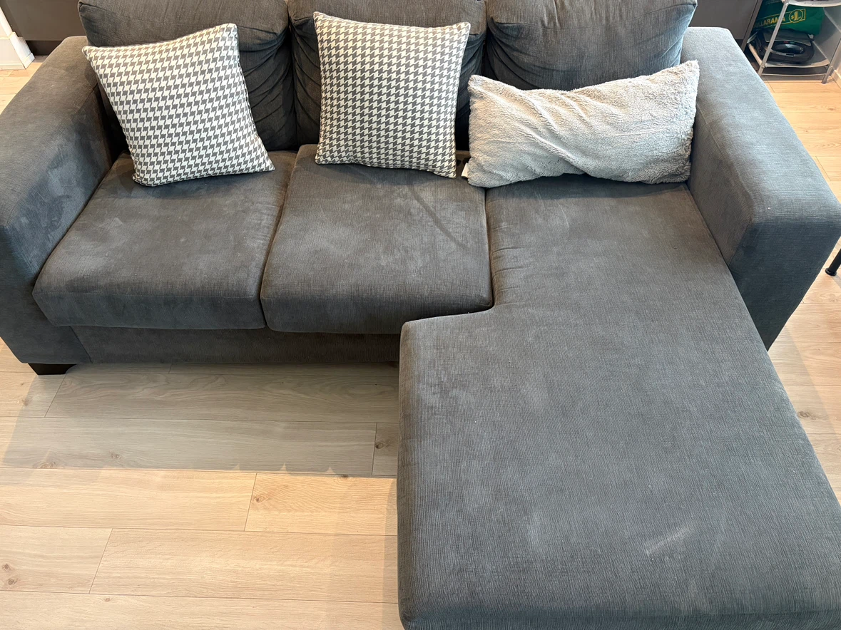 Dark grey cross sectional sofa - photo 5