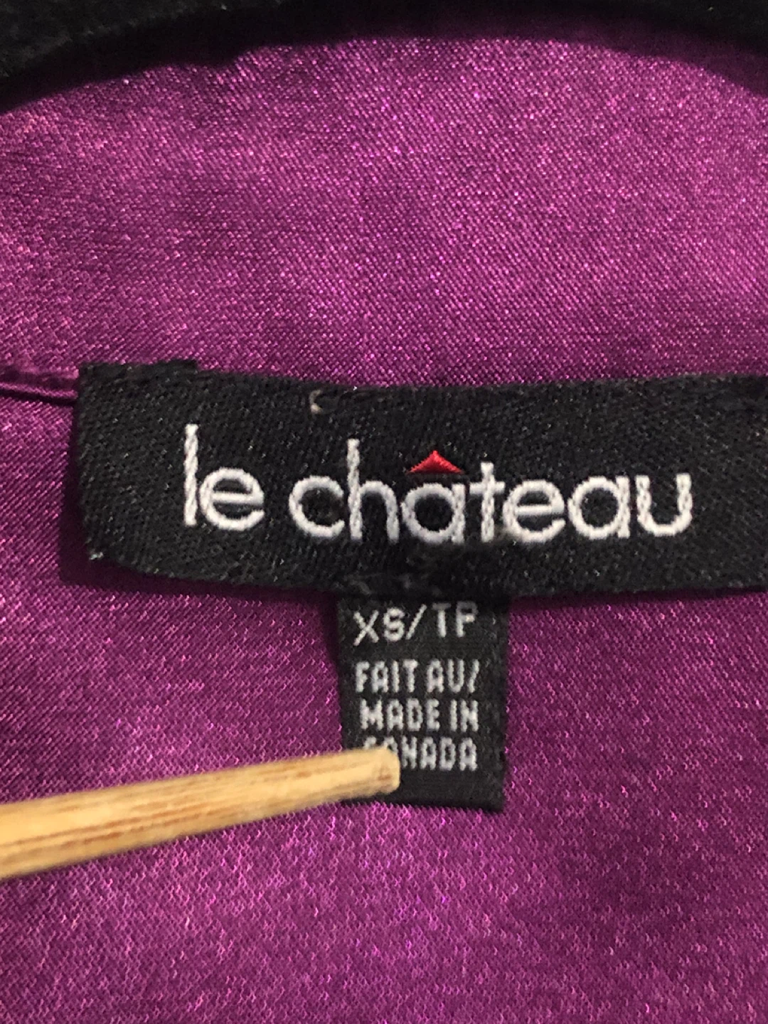 Womens Purple Satin Blouse. Size XS. - photo 4