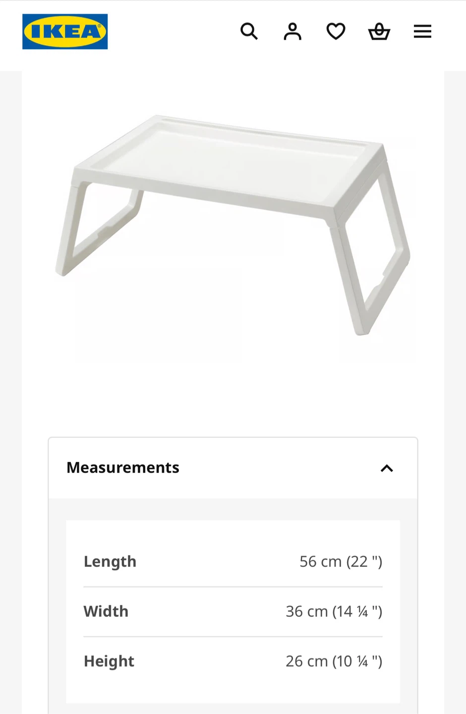 IKEA KLIPSK Laptop Bed Tray Table - photo 5