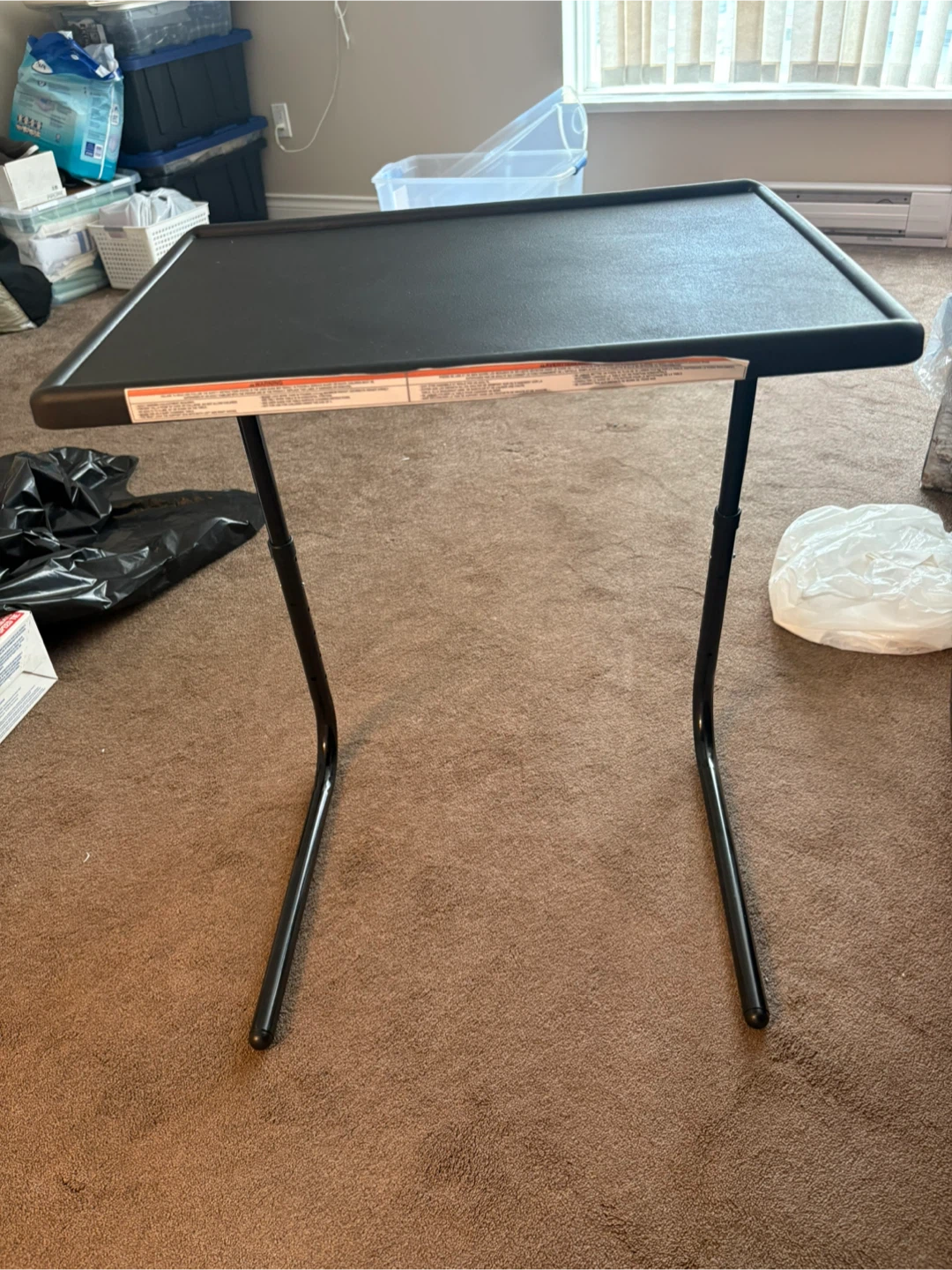 FREE - Black Folding Tray Table - photo 2