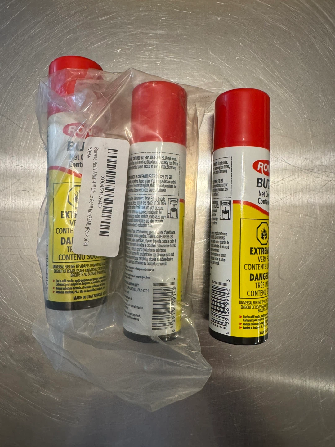 Butane Torch with 3 Butane Fuel Canisters - photo 3