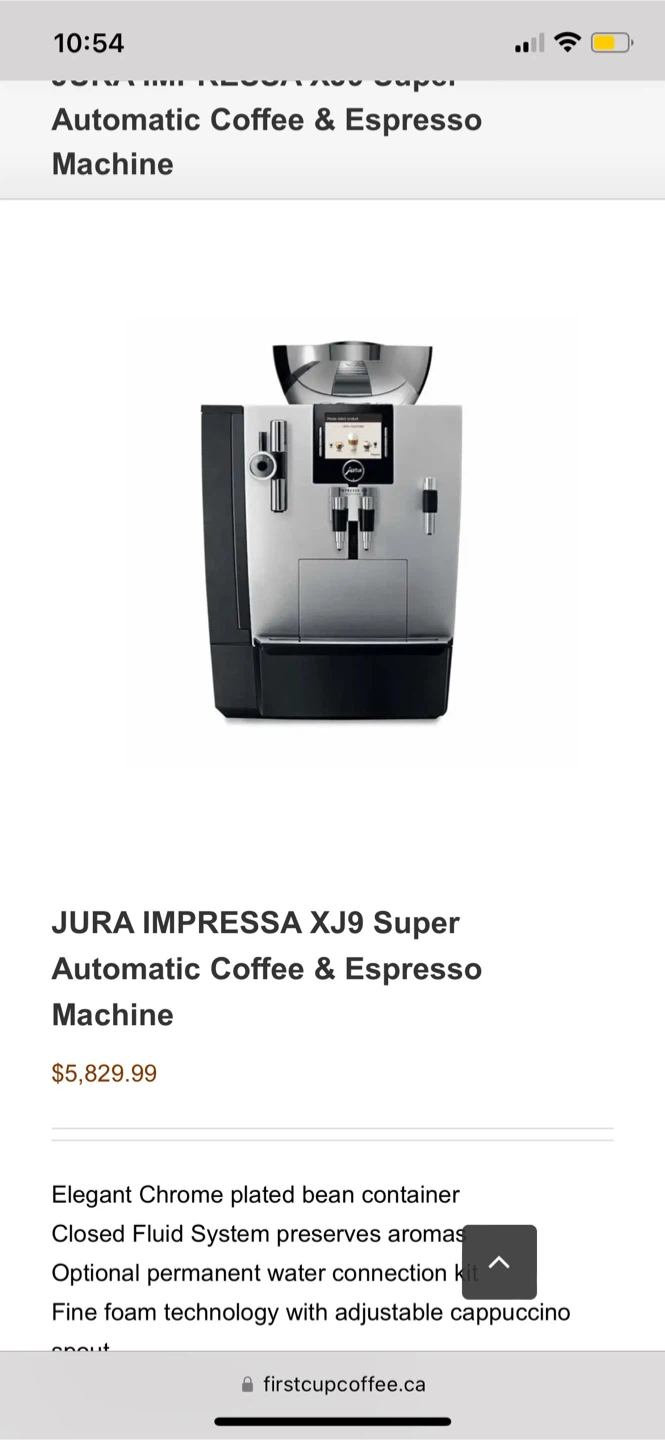 Jura IMPRESSA XJ9 Professional Automatic Coffee Machine - photo 2