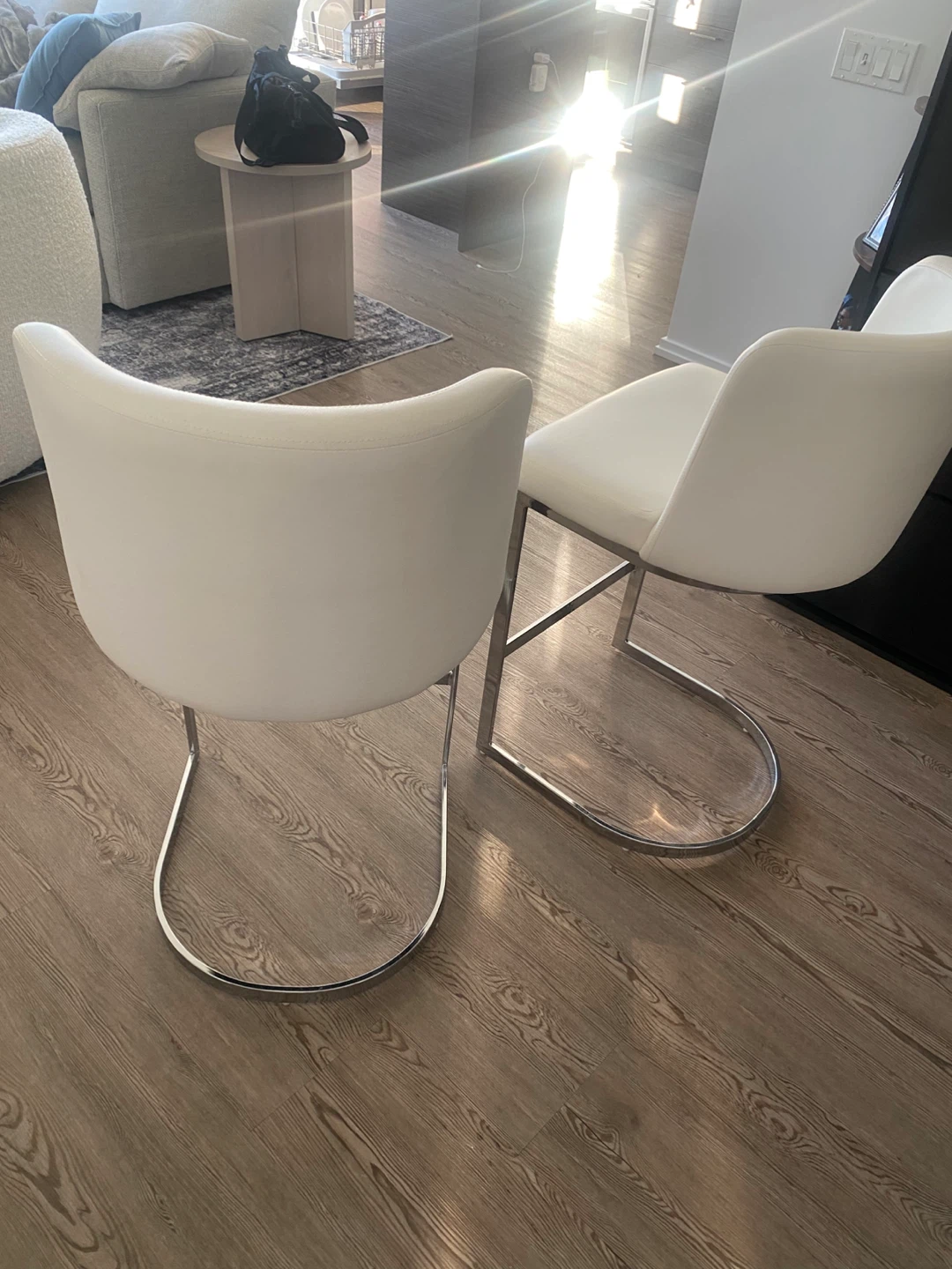 Wayfair Set of 2 White Bar Stools - photo 2