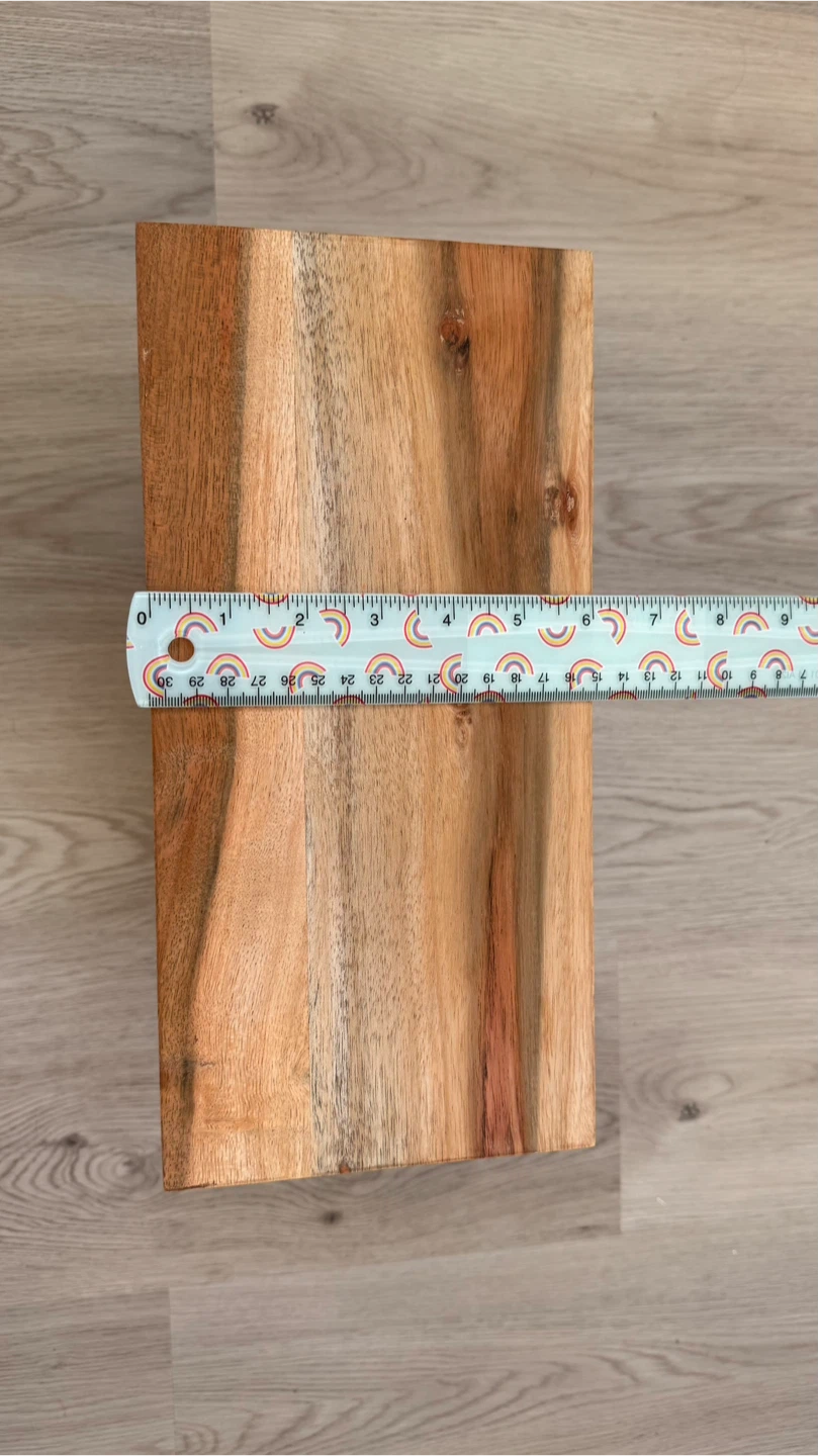 2 level wooden display shelf - photo 5