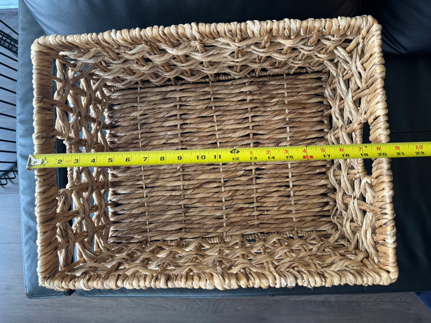Large Woven Storage Basket – Natural Water Hyacinth - photo 5