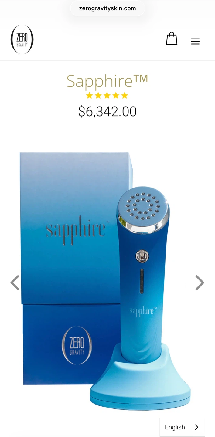 Zero Gravity Sapphire Blue Light Therapy