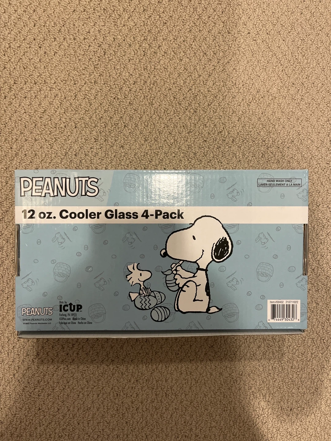 Peanuts 12 oz. Cooler Glass 4-Pack - photo 2