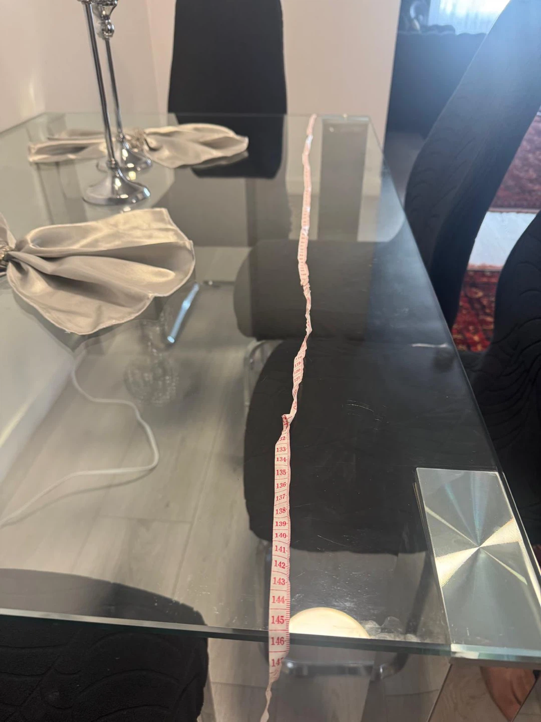 Glass Dining Table with 4 Chairs - photo 4