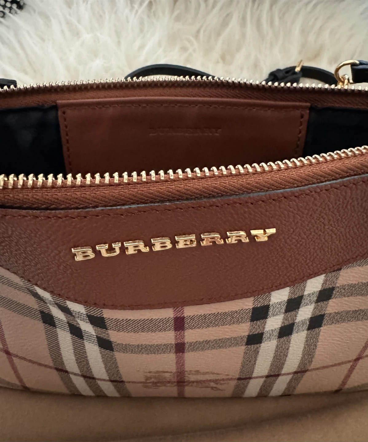 Burberry Haymarket Crossbody Bag - photo 2