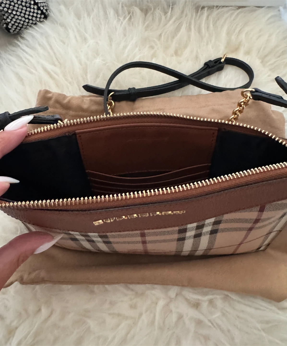 Burberry Haymarket Crossbody Bag - photo 3
