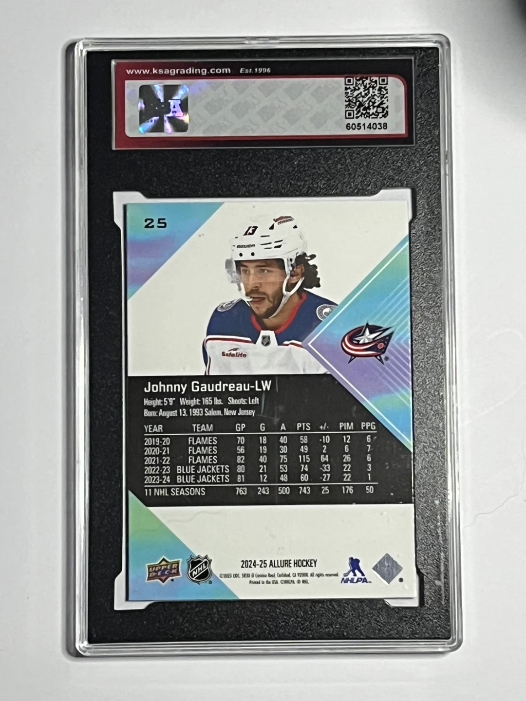 2024-25 Upper Deck Allure Johnny Gaudreau Hockey Card - photo 2