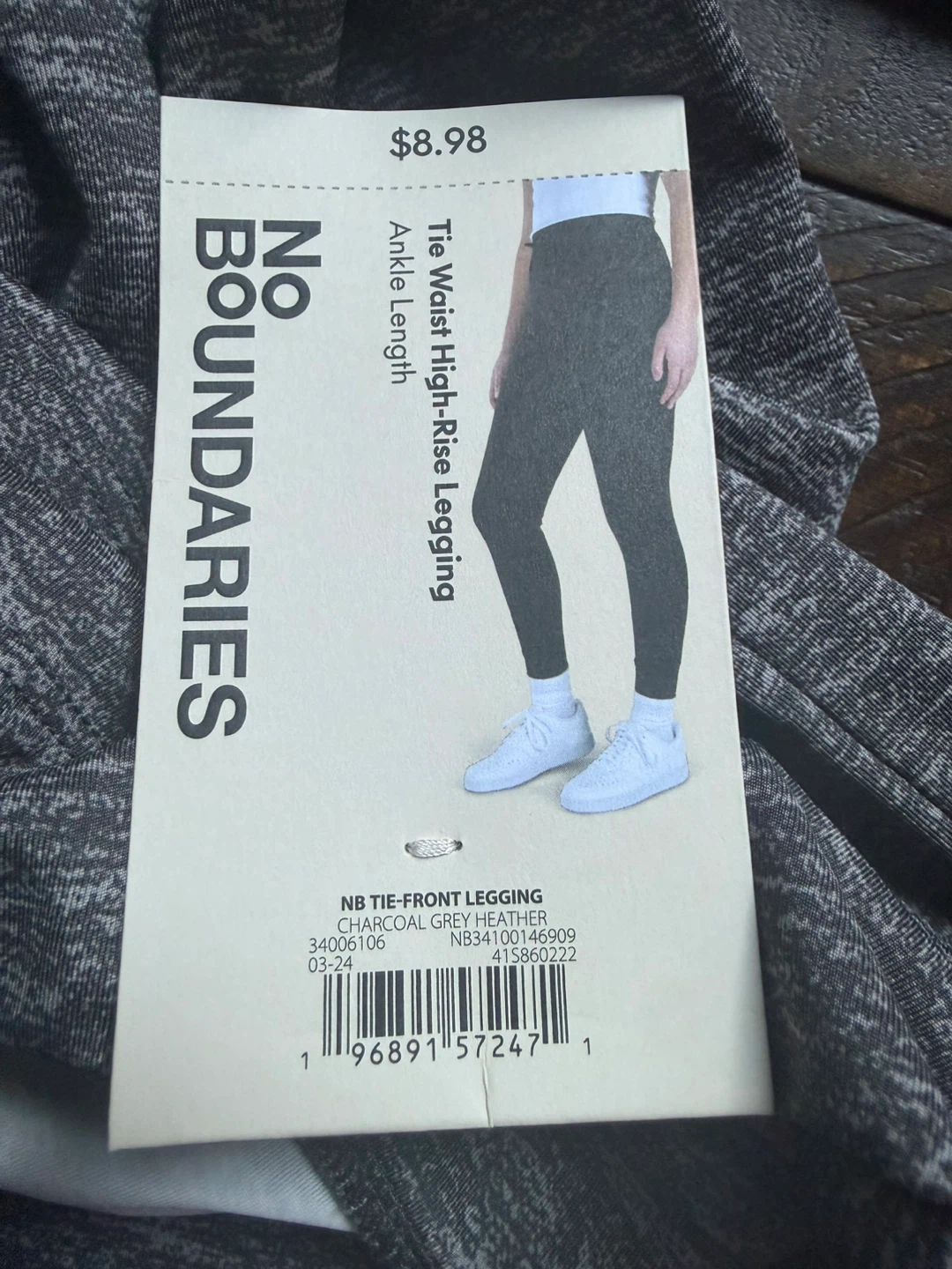 No Boundaries Tie-Front High-Rise Legging S/M - photo 3