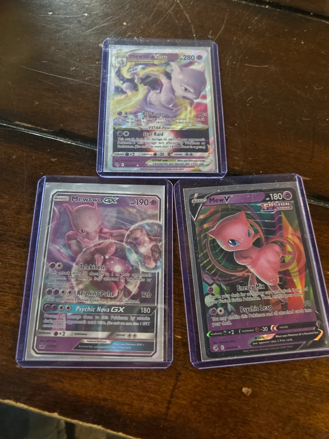 Pokemon Mew and Mewtwo Trading Cards