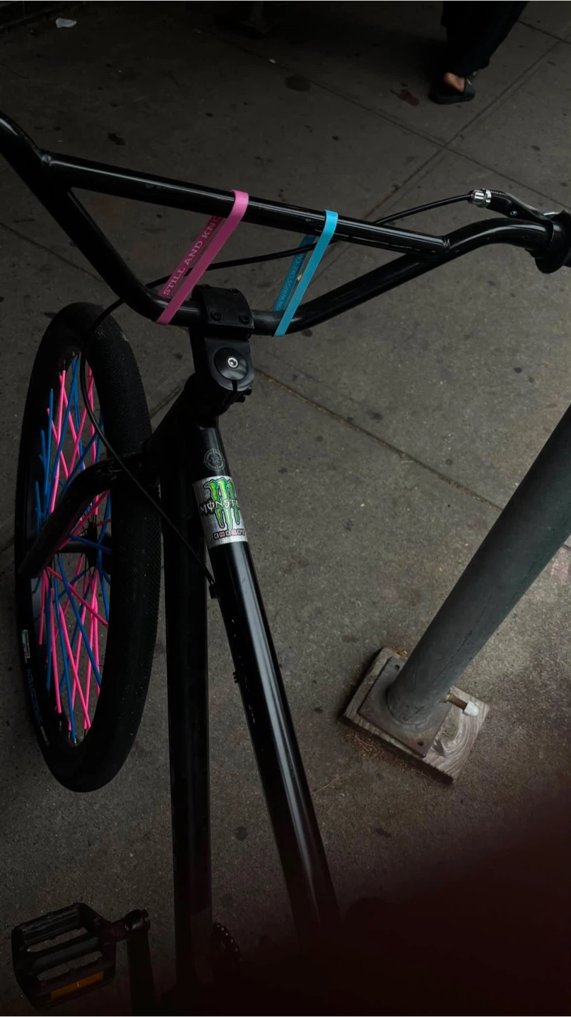 Black 29" SE Bike with Pink and Blue Spokes - photo 2