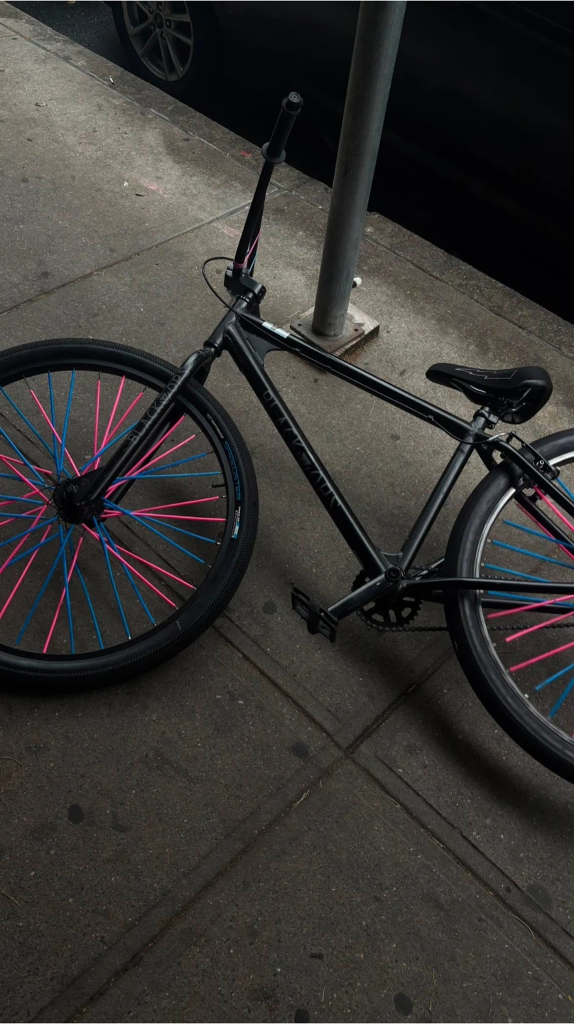Black 29" SE Bike with Pink and Blue Spokes - photo 3
