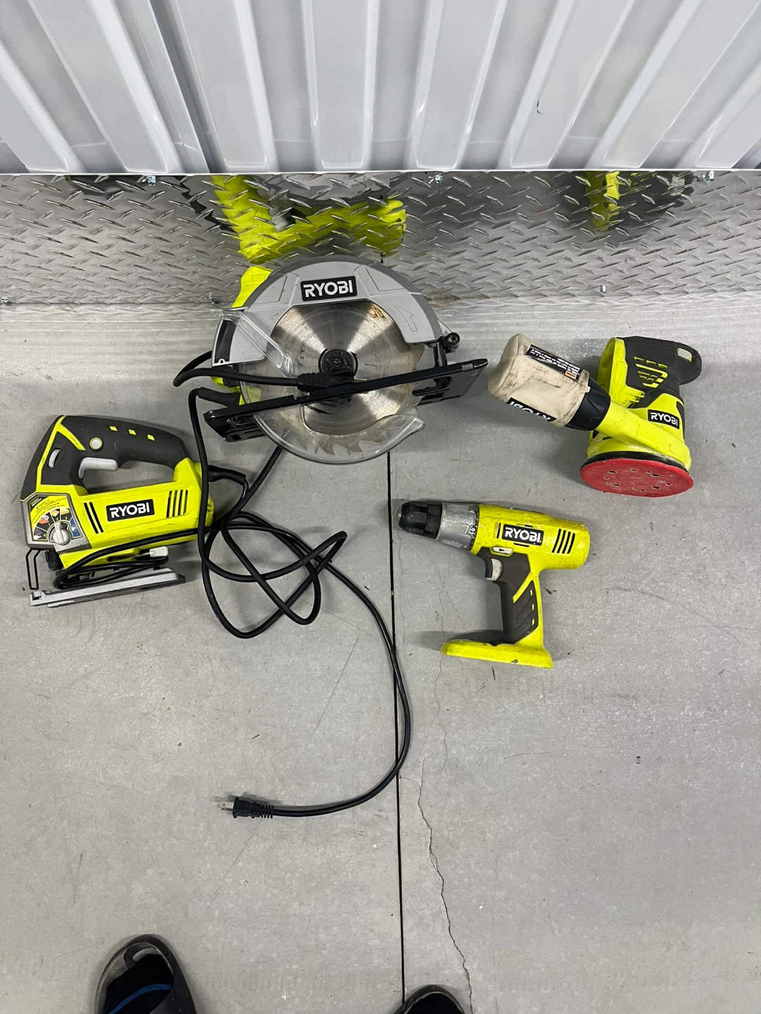 Ryobi Power Tool Set - Drill, Jigsaw, Sander, Circular Saw