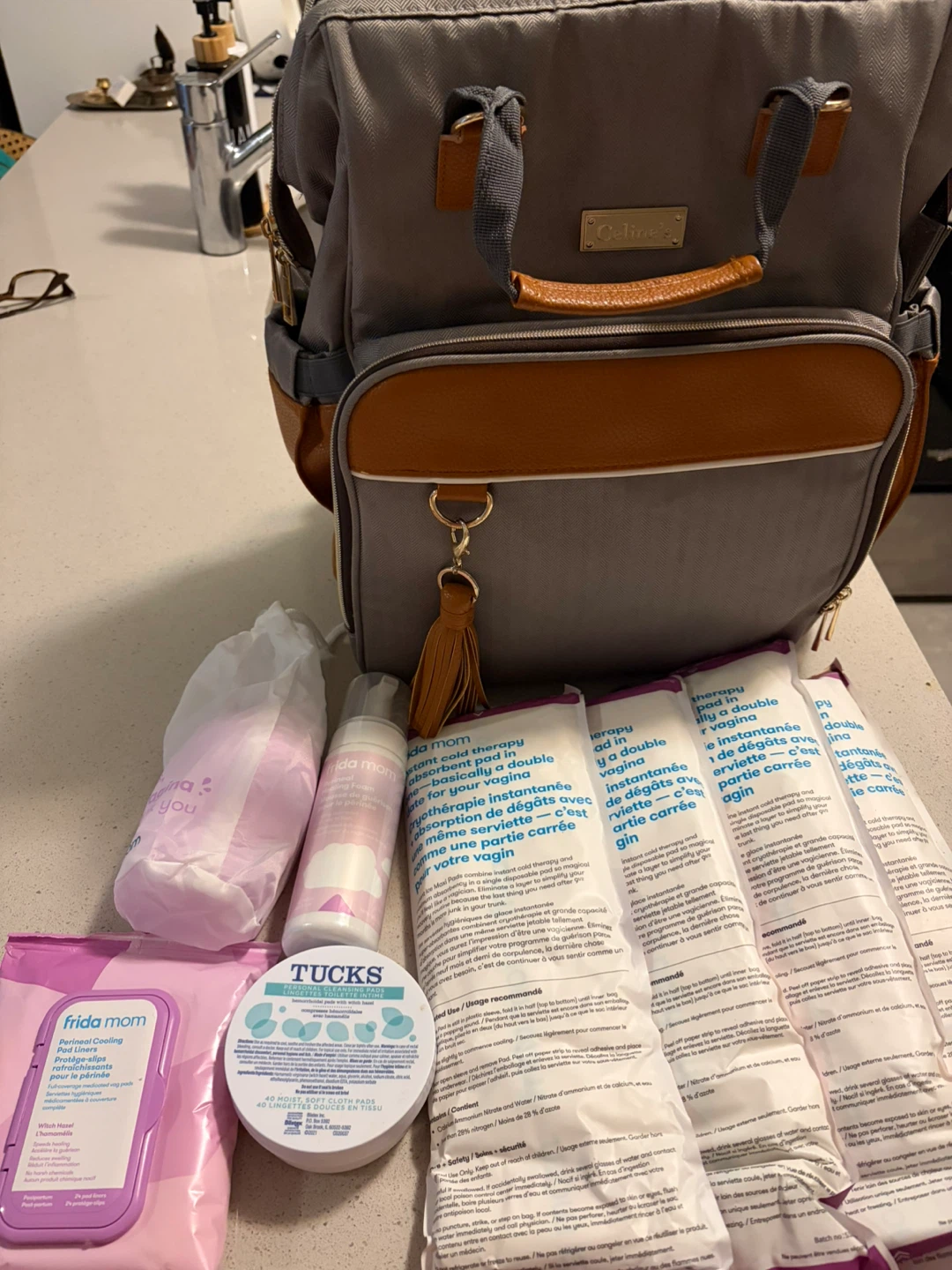 Frida Mom Postpartum Care Kit with Diaper Bag