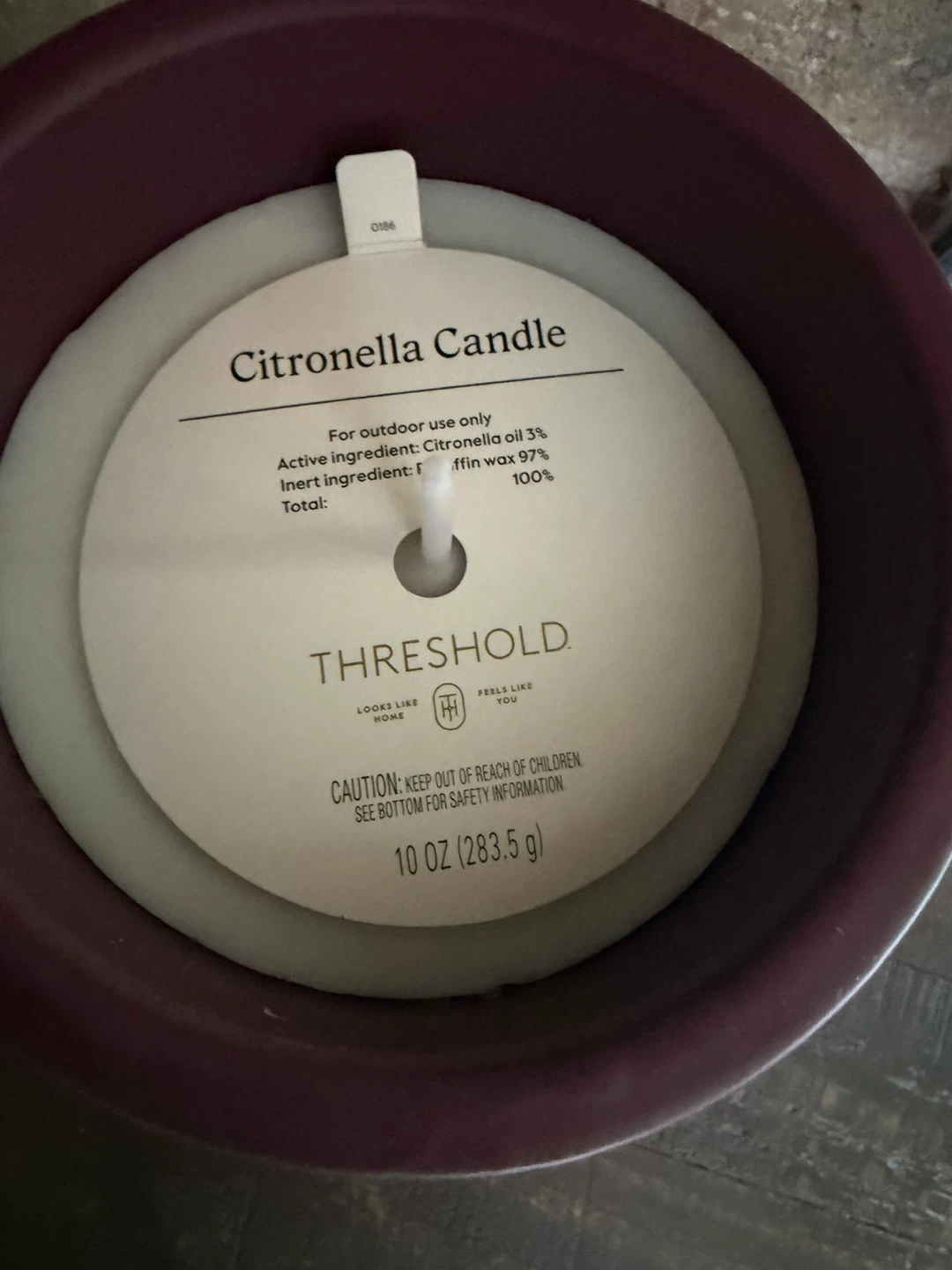 Threshold Citronella Candle NEW! - photo 4