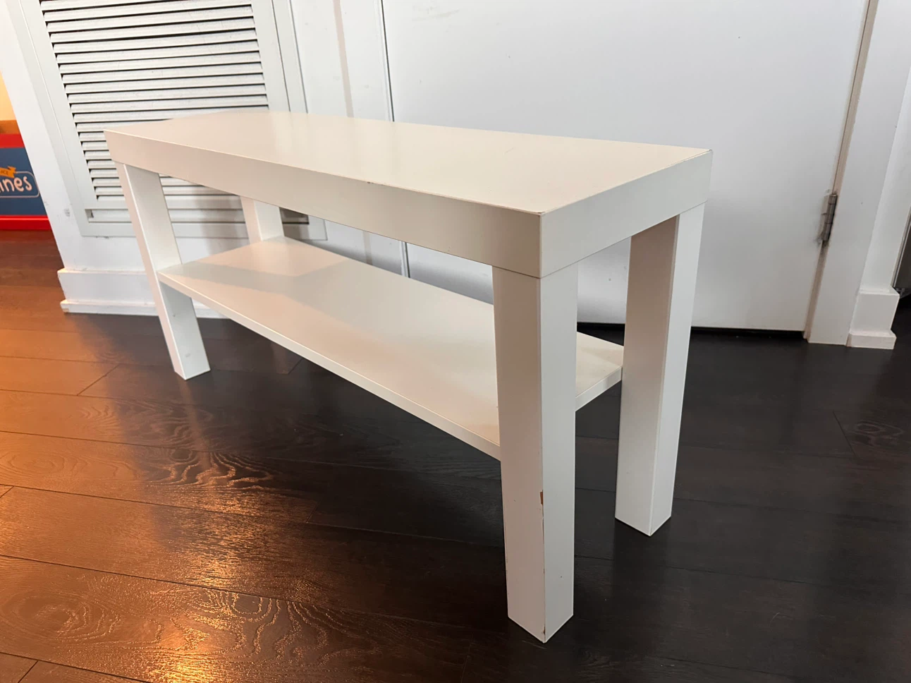 White Shelf Unit/Bench