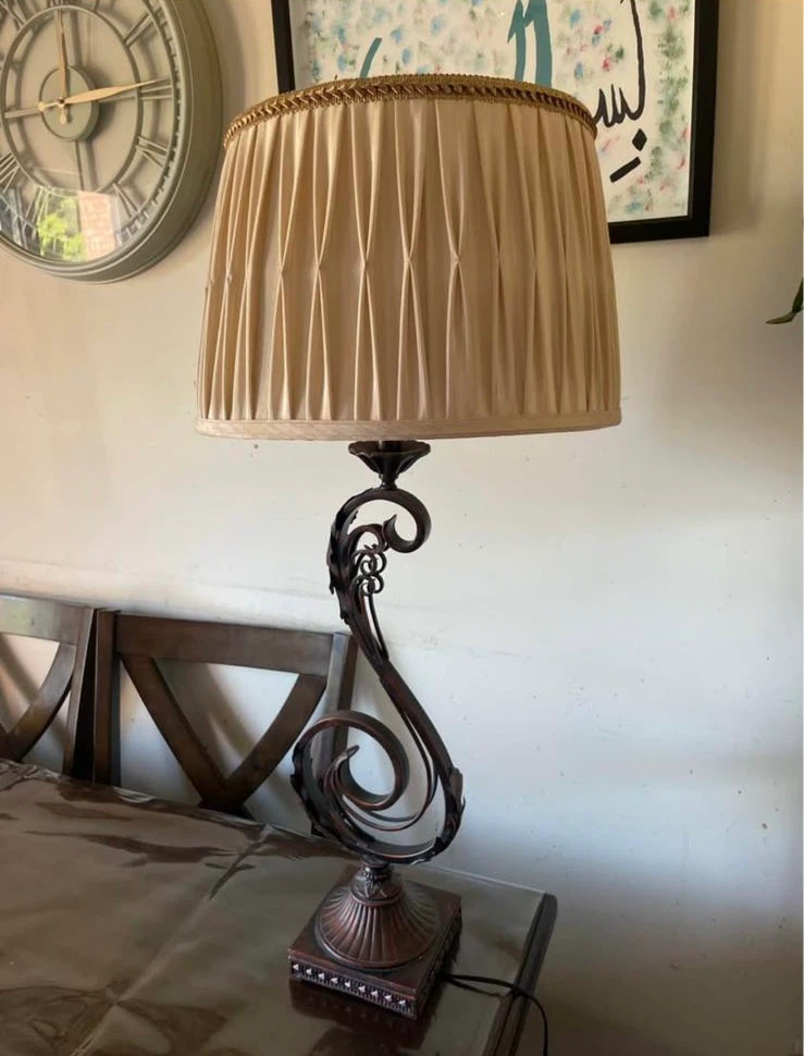 Vintage Murray Feiss Bronze table lamp - photo 2