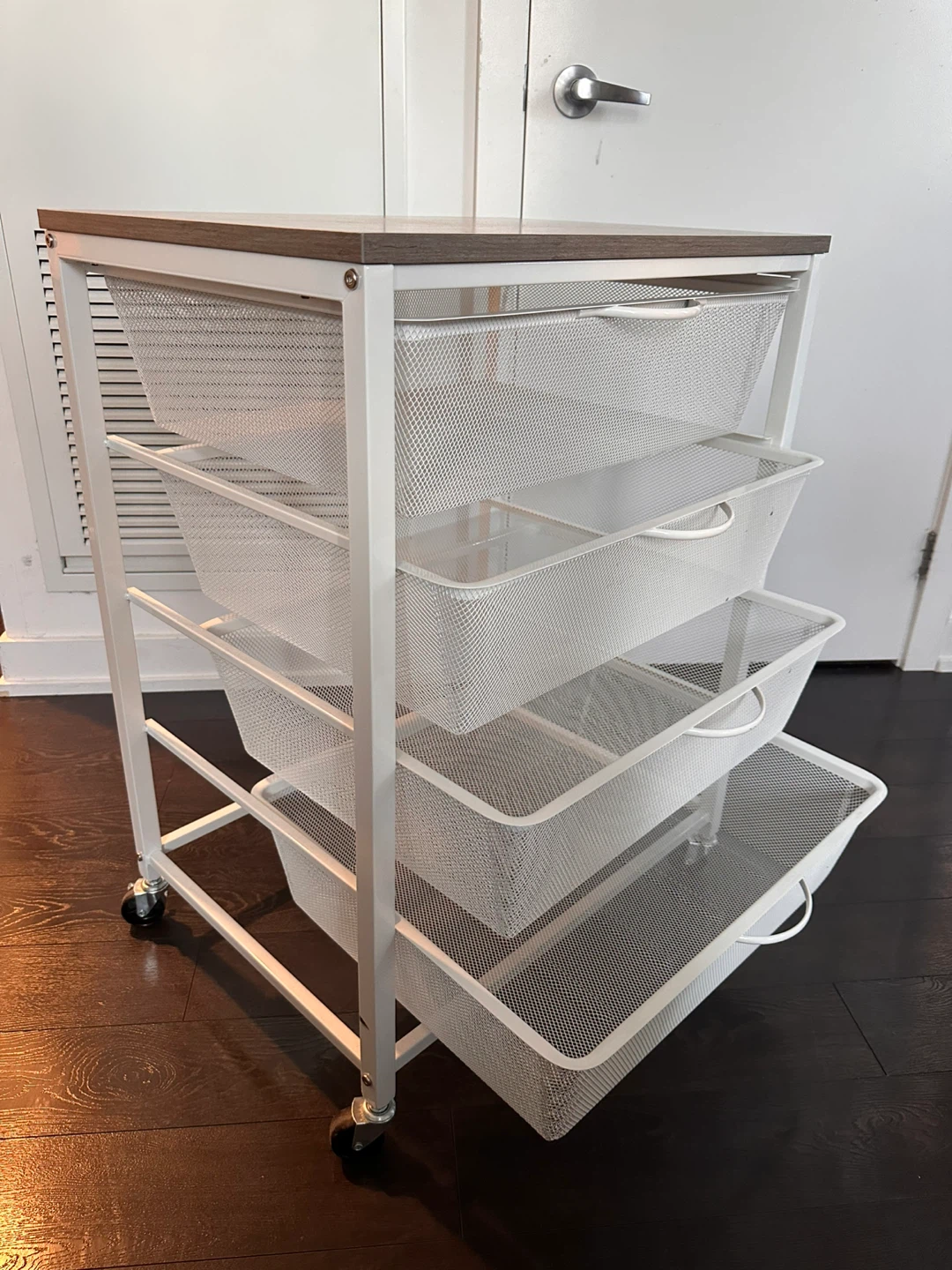 4-Drawer Mesh Rolling Storage Cart - photo 2