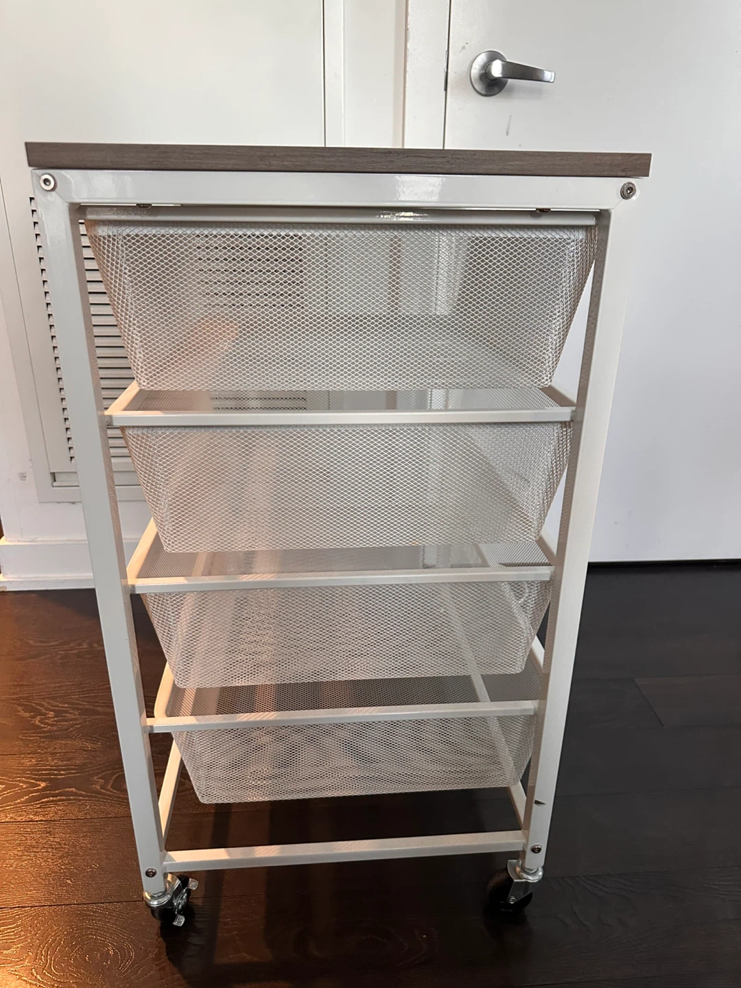 4-Drawer Mesh Rolling Storage Cart - photo 3