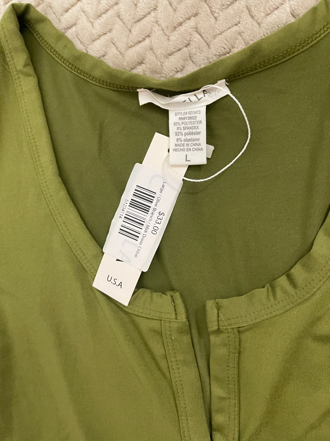 Cilla Olive Branch Midi Dress - Large - photo 2