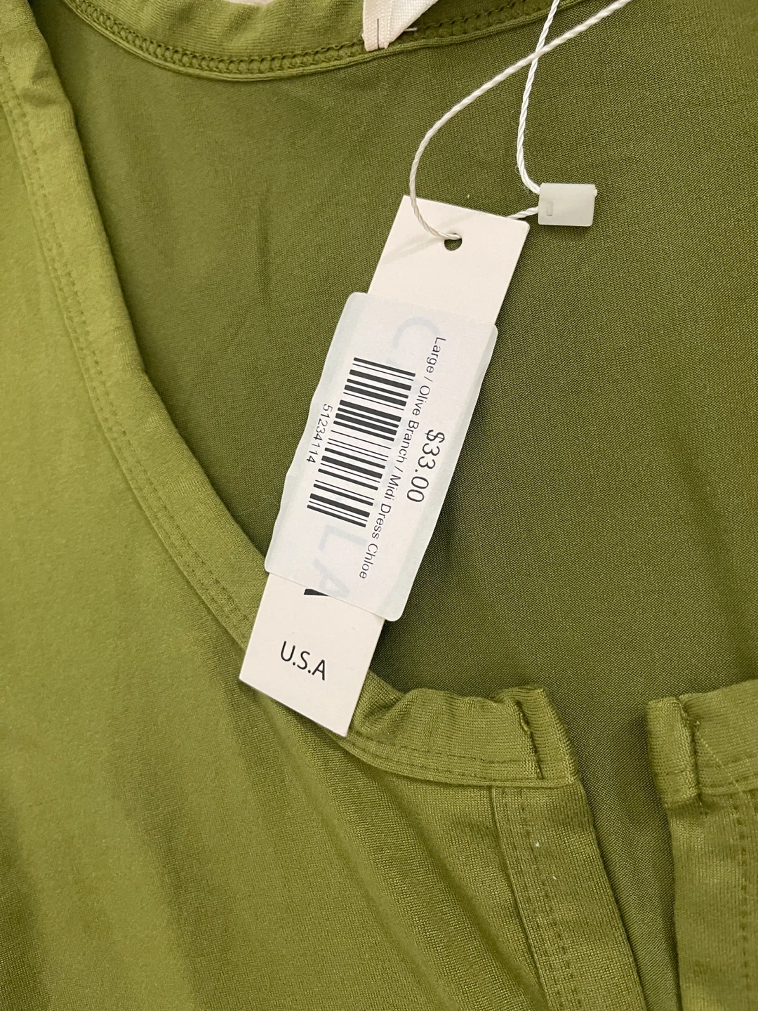 Cilla Olive Branch Midi Dress - Large - photo 3