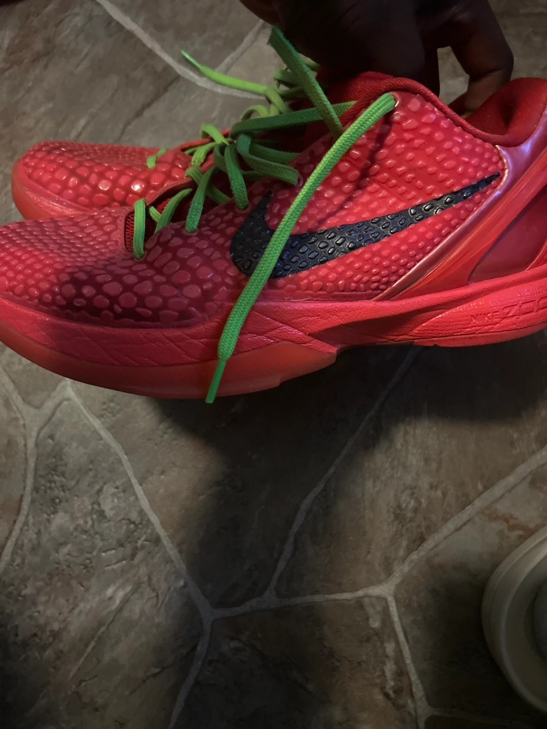 Nike Kobe X 10 Red Green Basketball Shoes - photo 2
