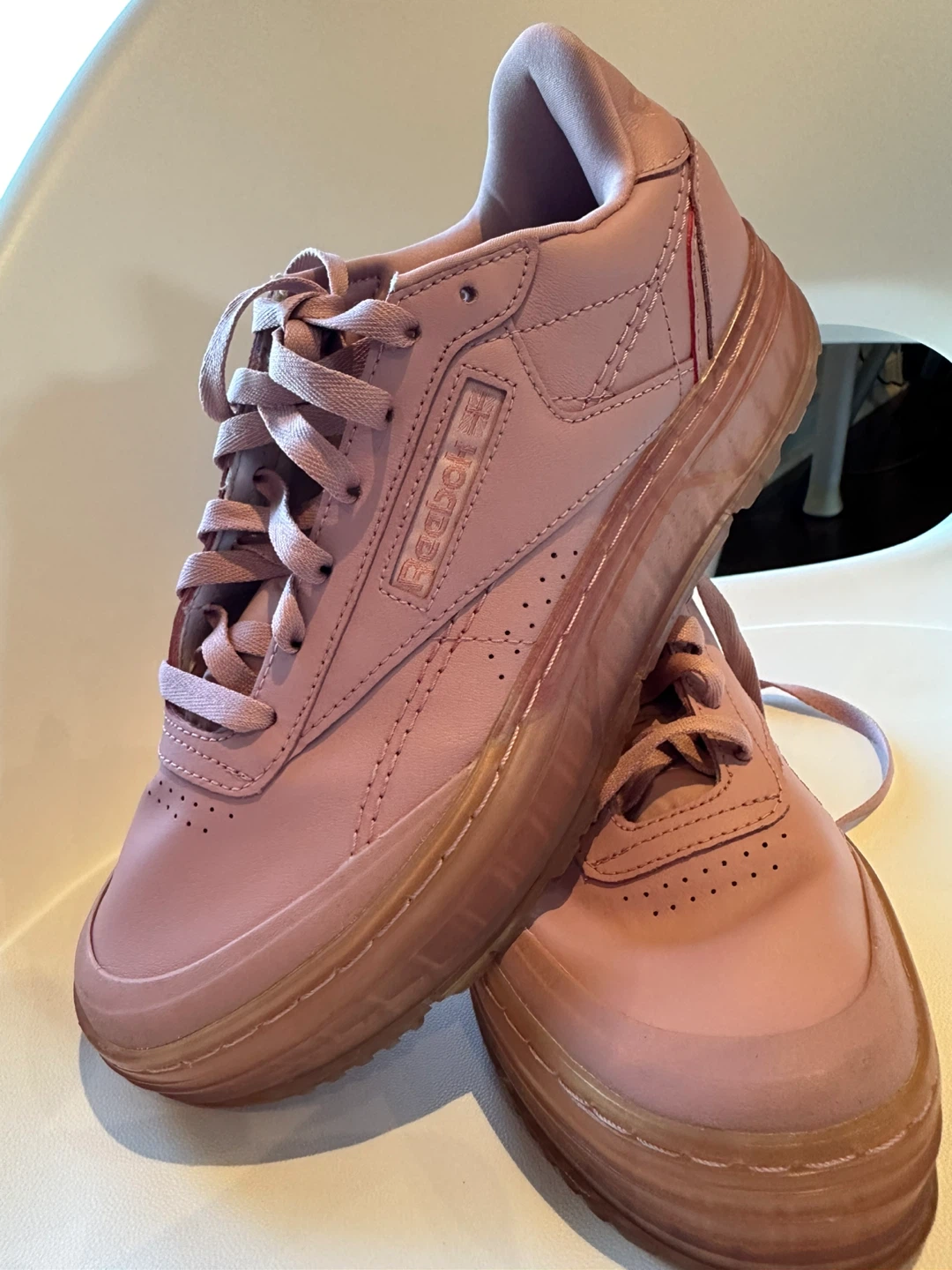 Reebok Pink Platform Sneakers