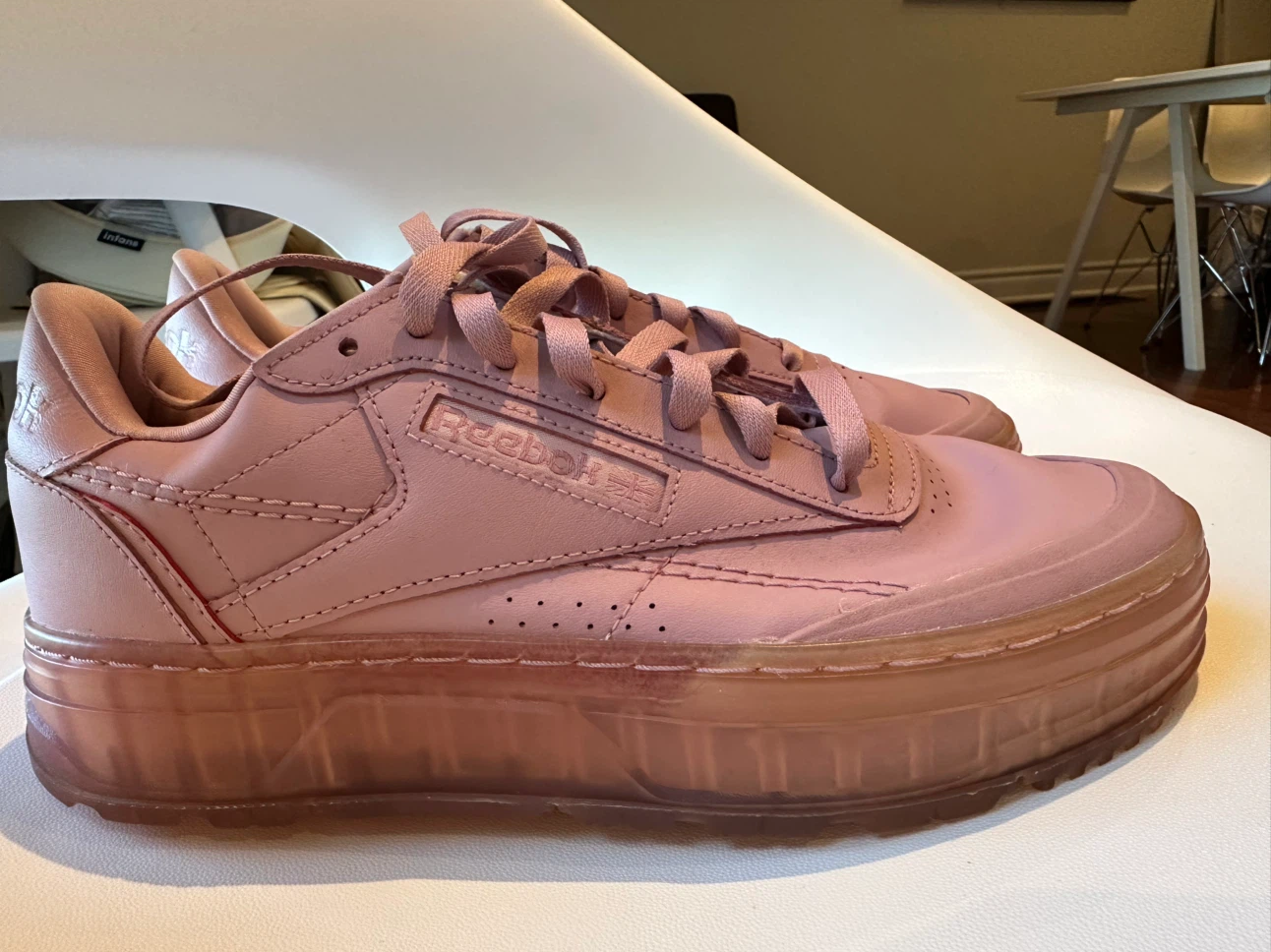 Reebok Pink Platform Sneakers - photo 2