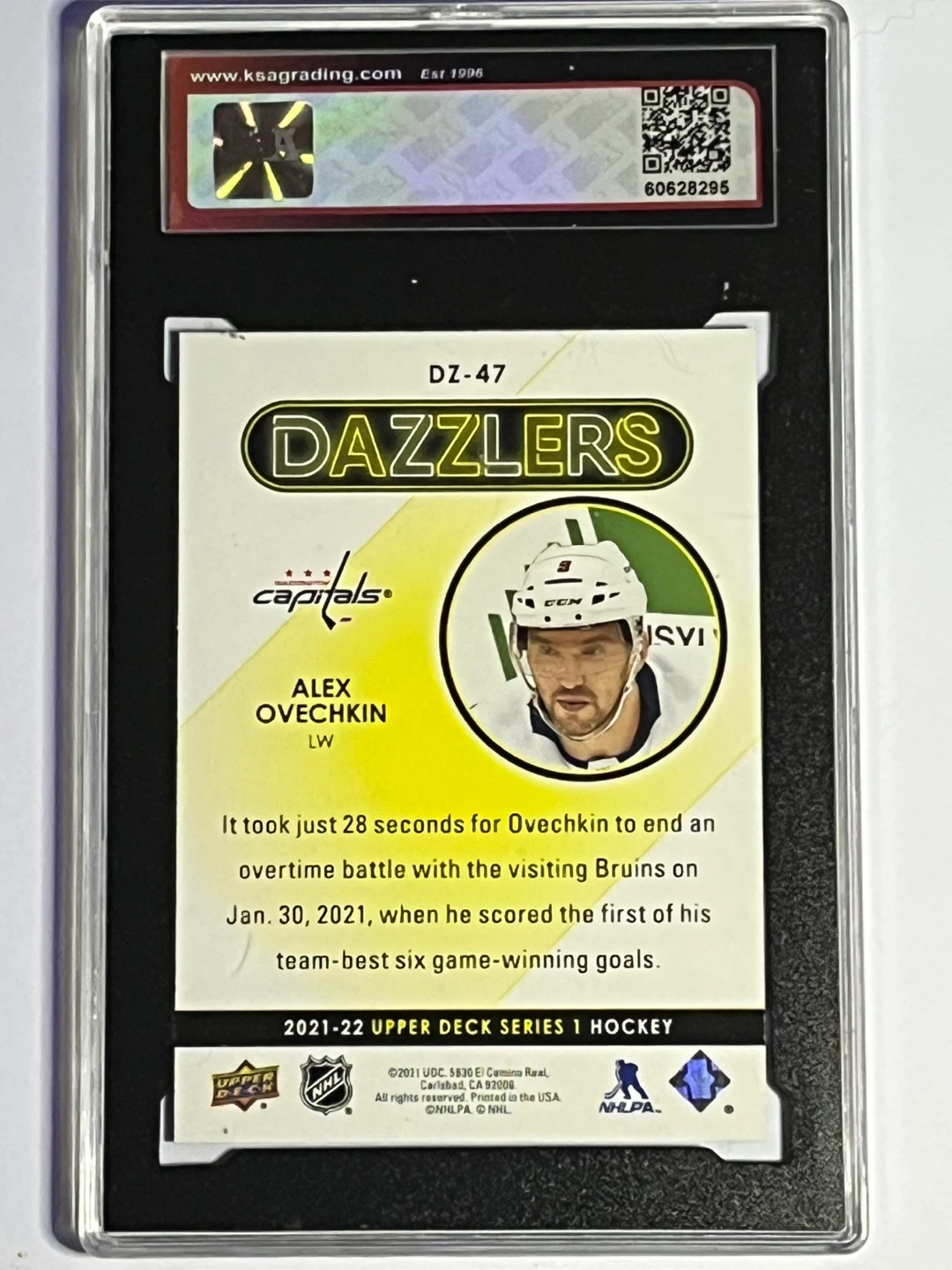 2021-22 Upper Deck Dazzlers Alex Ovechkin #DZ-47 Hockey Card - photo 2
