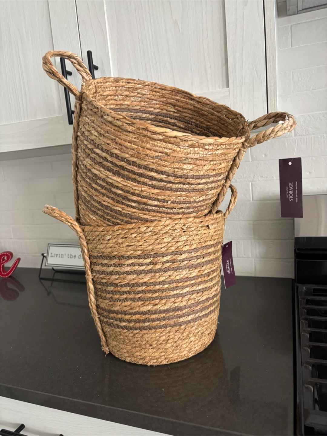 Set of 4 Woven Storage Baskets - photo 2